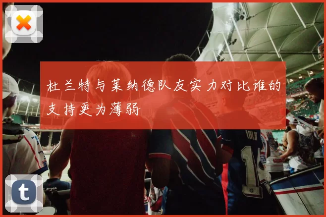 杜兰特与莱纳德队友实力对比谁的支持更为薄弱